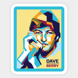Abstract Dave Berry in WPAP Sticker